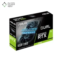 نمای اصلی کارت گرافیک dual rtx 3060 oc 12gb gddr6 ایسوس