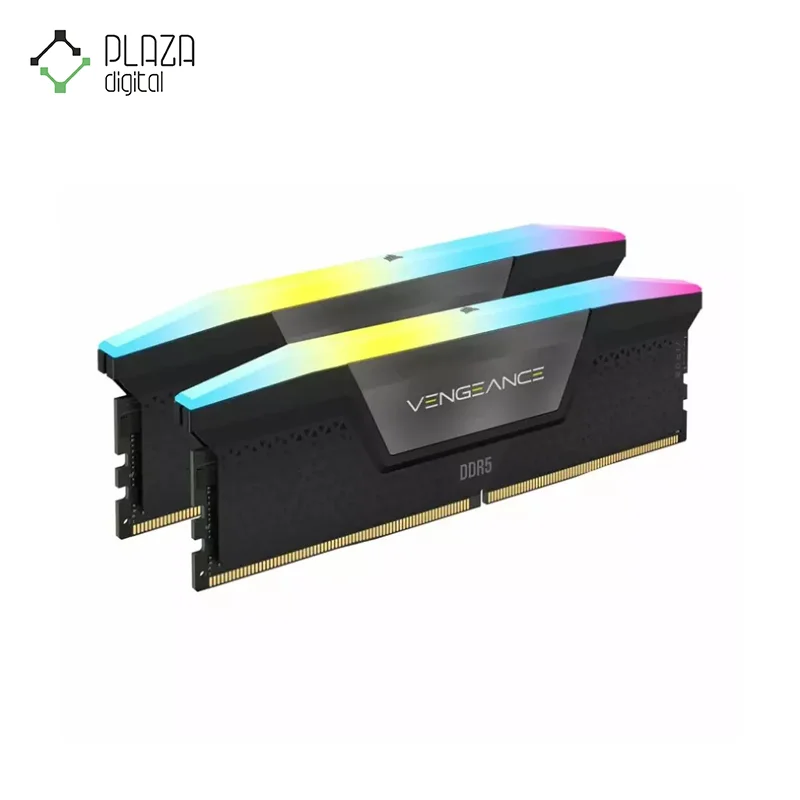 رم کورسیر دو کاناله Vengeance RGB CL40 با ظرفیت ۶۴ گیگابایت DDR5 و فرکانس ۵۲۰۰ مگاهرتز