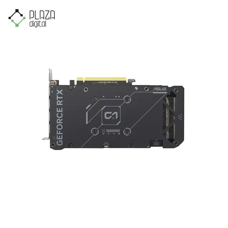 نمای پشت کارت گرافیک dual geforce rtx 4060 ti oc edition 16gb gddr6 ایسوس