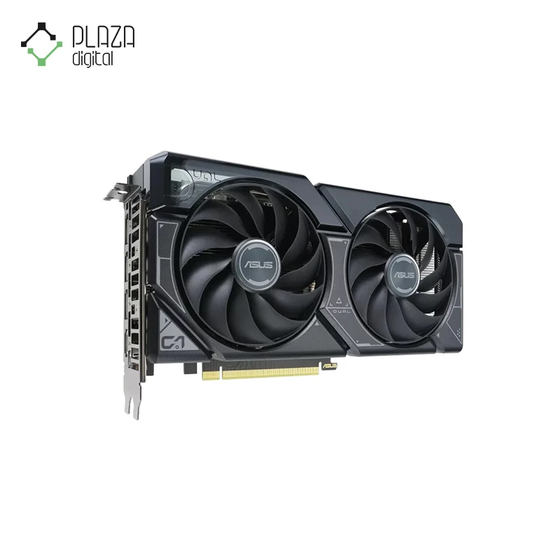 نمای راست کارت گرافیک dual geforce rtx 4060 ti oc edition 16gb gddr6 ایسوس