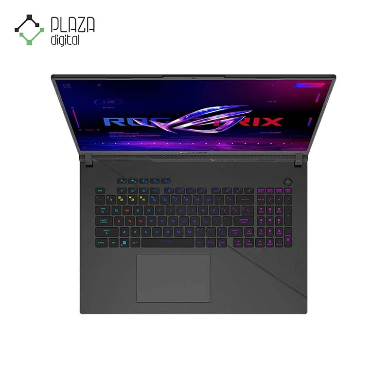 نمای کیبورد لپ تاپ گیمینگ 18 اینچی ایسوس ROG Strix G18 مدل G814JVR