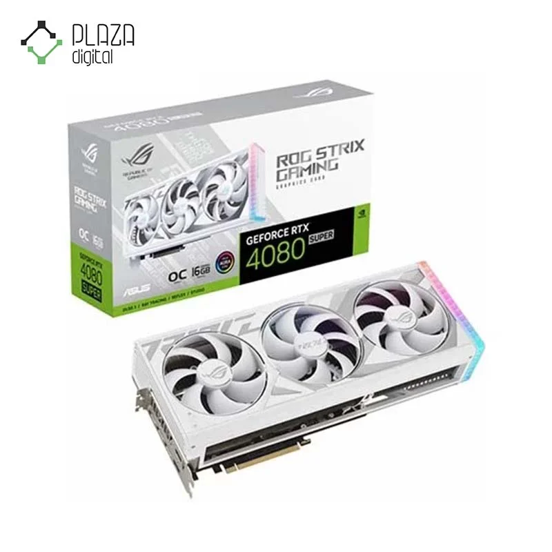 کارت گرافیک ایسوس مدل ROG Strix GeForce RTX™ 4080 SUPER GDDR6X White OC Edition حافظه 16 گیگابایت