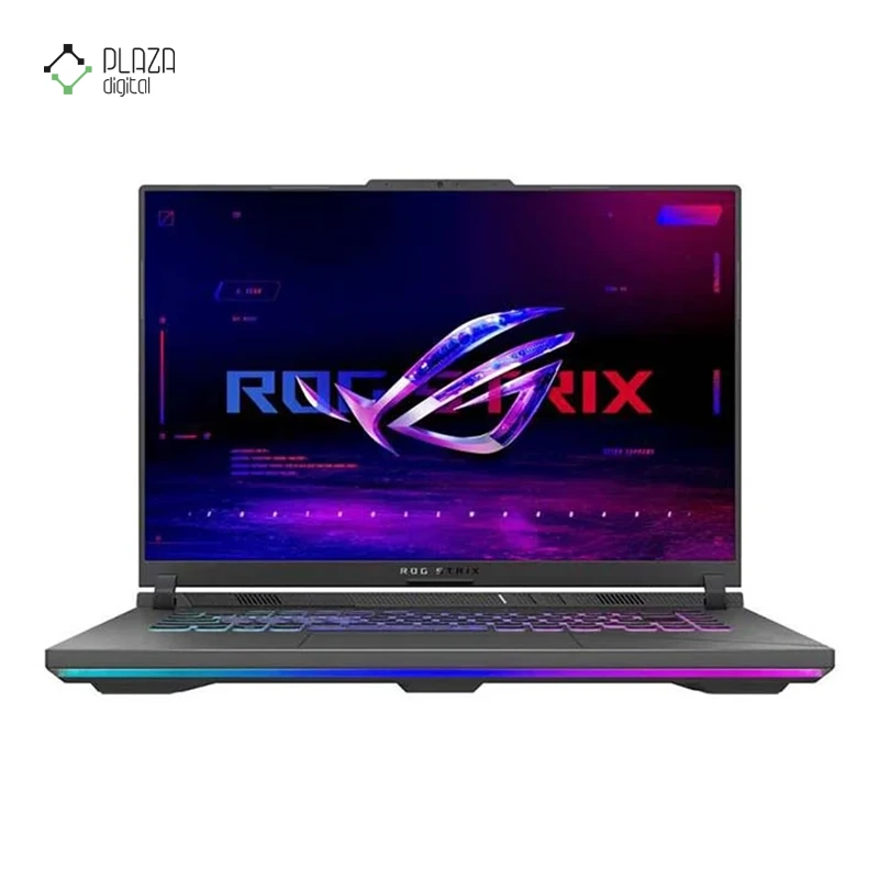 نمای رو به رو لپ تاپ ایسوس 16 اینچی مدل ROG Strix G16 G614JVR i9 14900HX 16GB 2TB RTX4060 پلازا دیجیتال