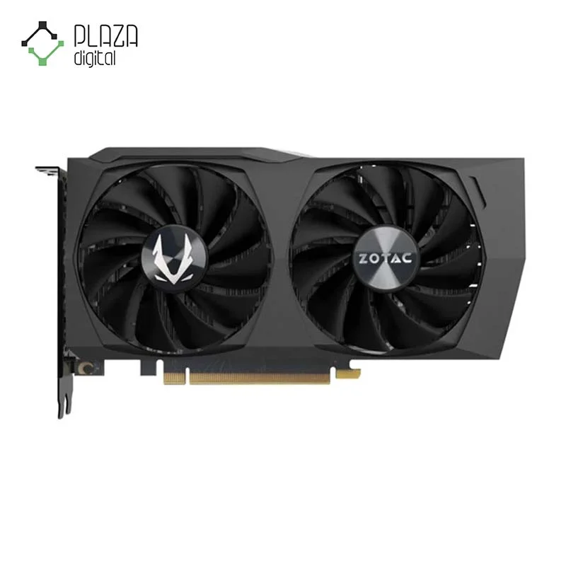 نمای رو به رو از فن های کارت گرافیک زوتاک مدل Gaming geforce RTX 3050 ECO حافظه 8 گیگابایت