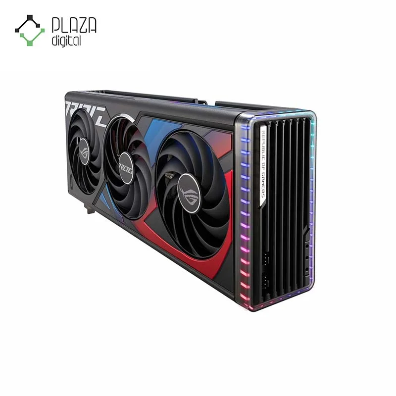 نمای پشت کارت گرافیک ایسوس مدل ROG STRIX RTX 4070 Ti Super OC حافظه 16 گیگابایت