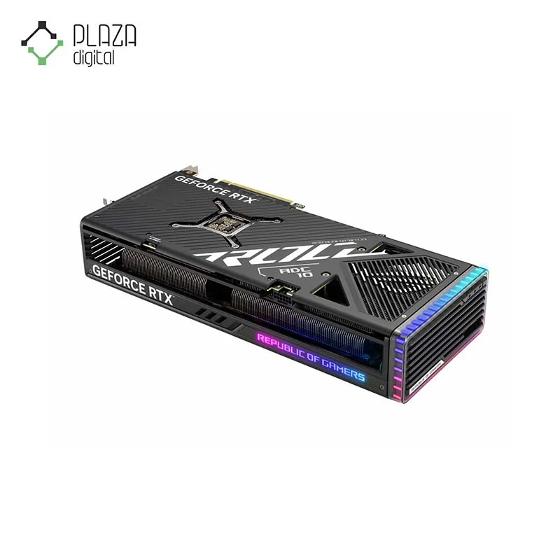 نمای بالا کارت گرافیک ایسوس مدل ROG STRIX RTX 4070 Ti Super OC حافظه 16 گیگابایت