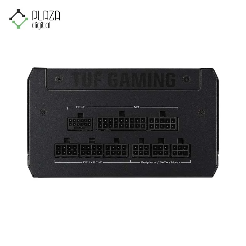 نمای پشت منبع تغذیه کامپیوتر ایسوس مدل TUF Gaming 850W Gold Full Modular