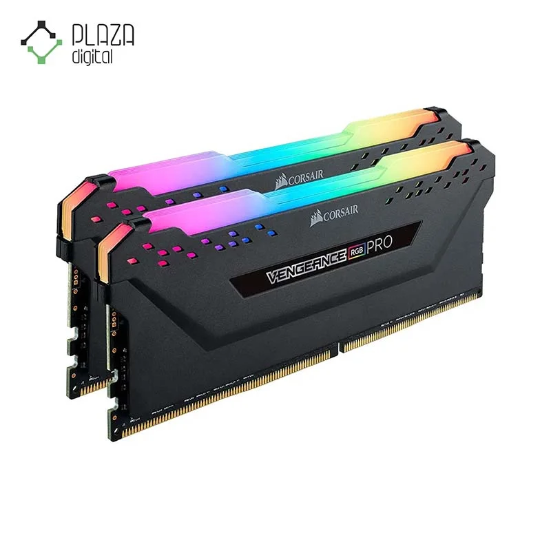 نمای بالا رم دسکتاپ DDR4 دو کاناله 3200 مگاهرتز کورسیر CL16 مدل VENGEANCE RGB PRO ظرفیت 8 گیگابایت