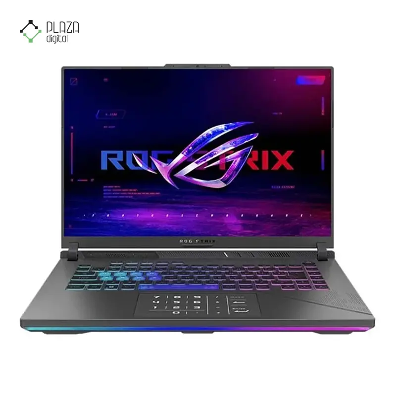 نمای جلو لپ تاپ ایسوس 16 اینچی مدل ROG Strix G16 G614JZR i9 14900HX 32GB 1TB SSD RTX 4080 پلازا دیجیتال