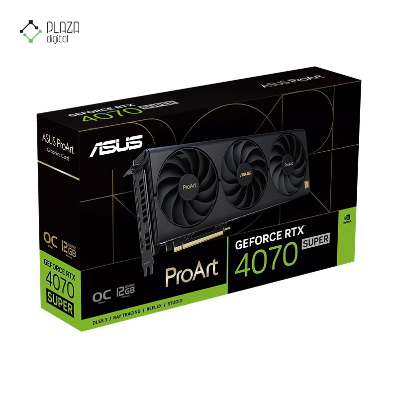 کارت گرافیک ایسوس مدل ProArt GeForce RTX 4070 SUPER 12GB GDDR6X OC Edition حافظه 12 گیگابایت - پلازا دیجیتال