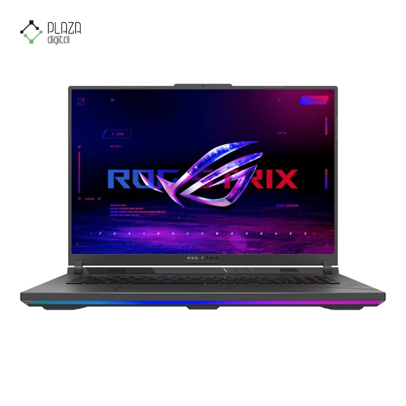 نمای جلو لپ تاپ ایسوس 18 اینچی مدل ROG Strix Scar G18 G814JZR i9 14900HX 32GB 1TB SSD RTX4080 پلازا دیجیتال