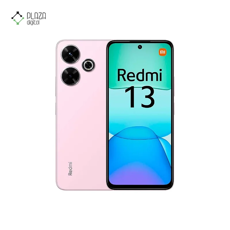 نمای صورتی رنگ گوشی موبایل شیائومی مدل Redmi 13 دو سیم کارت ظرفیت 256GB رم 8GB - گلوبال پلازا دیجیتال