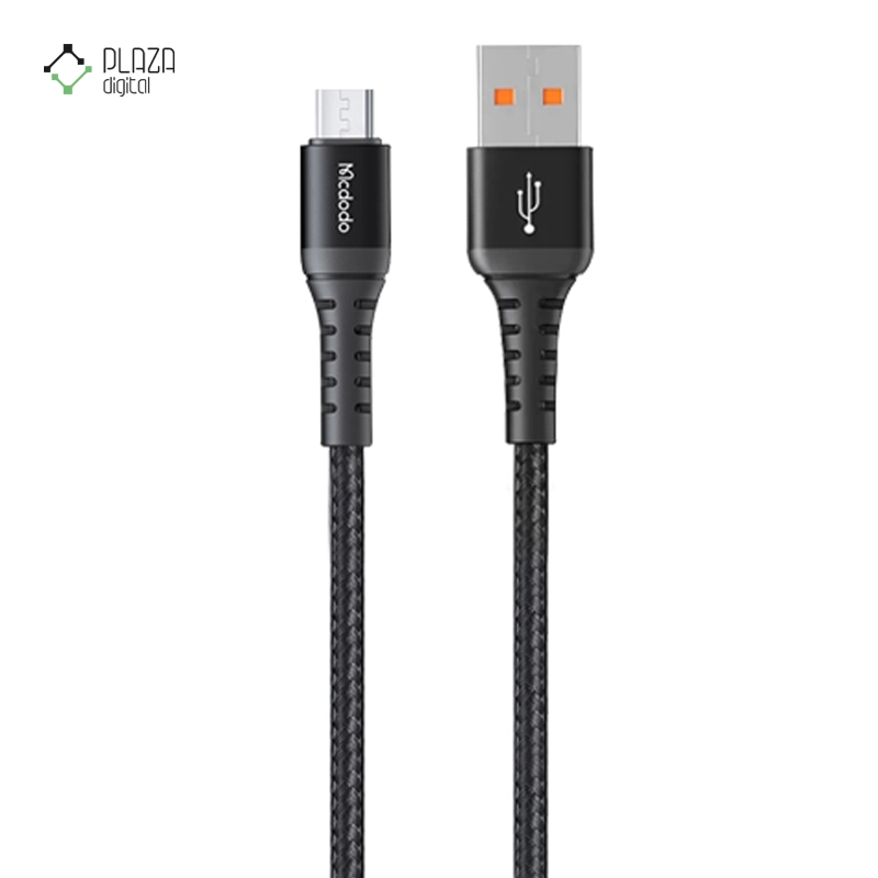 کابل تبدیل USB به microUSB مک دودو مدل CA-2280 طول 0.2 متر مشکی پلازا دیجیتال